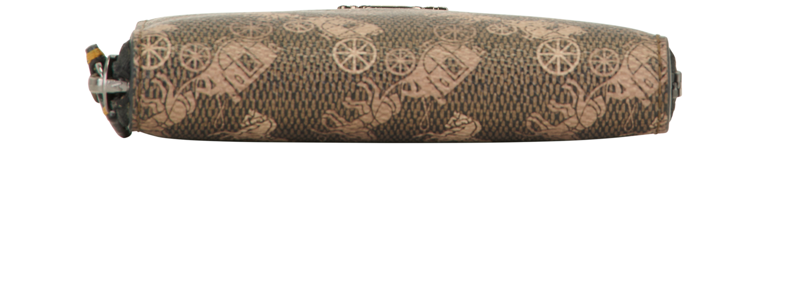 Coach Carriage Print Compact Wallet, &pound;50, Accessories, Brown, Canvas/Leather, Top view